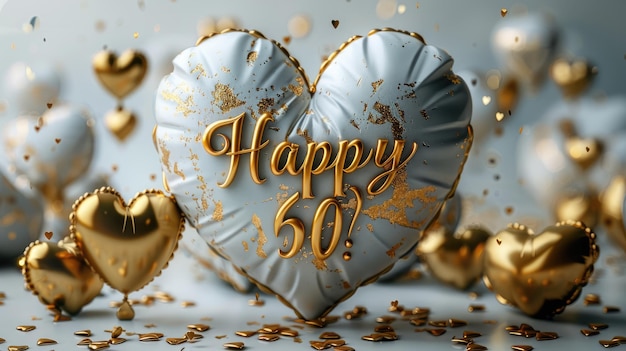 Gioioso sessantesimo una celebrazione di pietre miliari ricordi e nuovi inizi che segnano sessant'anni con saluti sinceri e auguri caldi