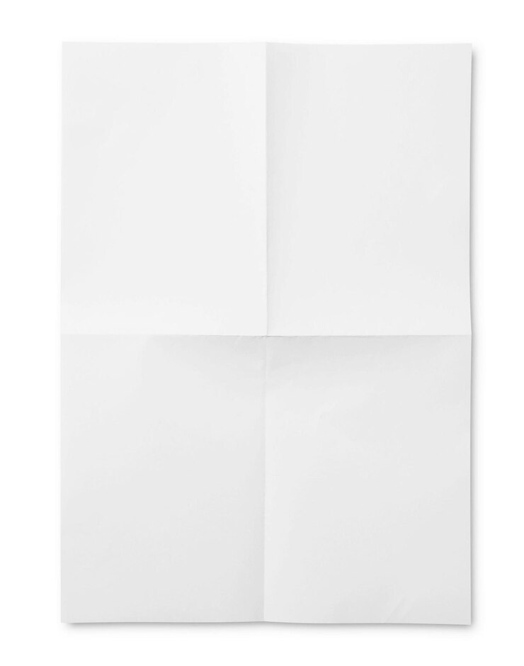 Giornale in bianco su bianco