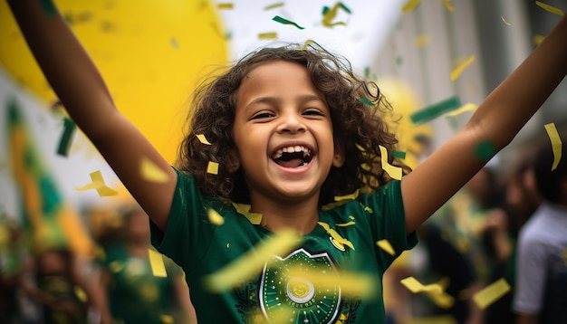 Giornata internazionale del Brasile felice e celebrazione fotografia di ritratto Celebrazione della festa nazionale th