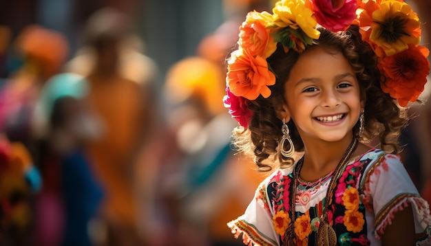 Giornata internazionale del Messico felice e celebrazione fotografia di ritratto Celebrazione della festa nazionale th