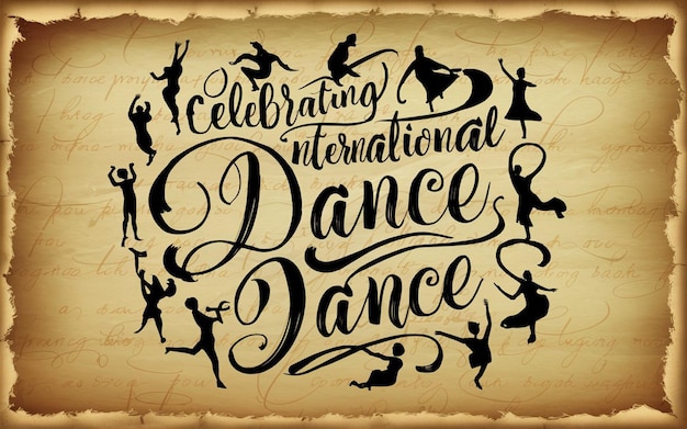 Giornata internazionale della danza scritta a mano