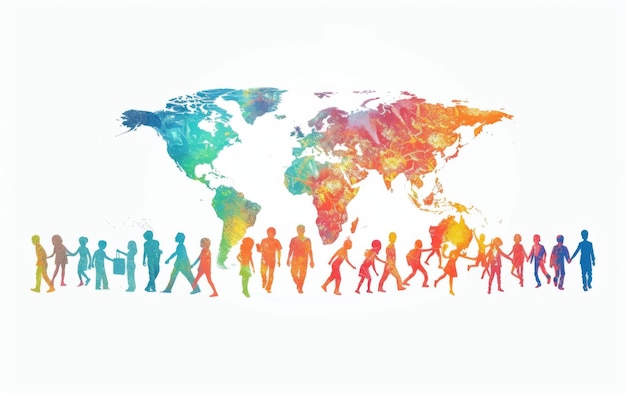 Giornata mondiale dei rifugiati Helpline di supporto compassionevole su sfondo bianco