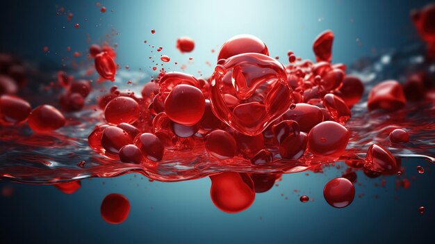 Giornata mondiale del cancro del sangue Colore brillante Generativo Ai