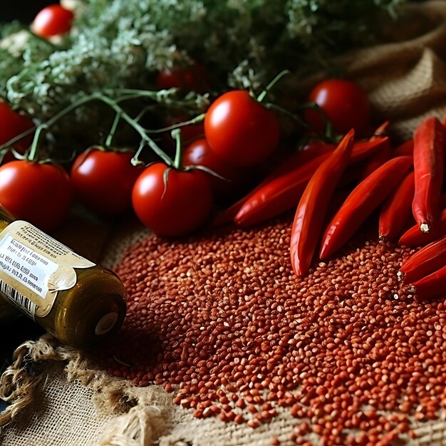 Giornata mondiale del cibo vegano Giorno mondiale del cibo con il concetto del pomodoro Mangiare verdure per una vita sana Vegano mondiale