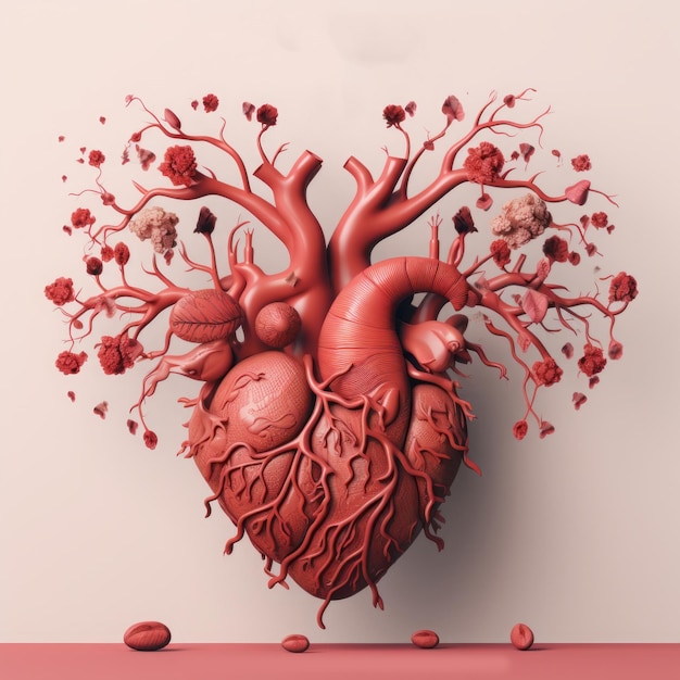 Giornata mondiale del cuore Il battito cardiaco umano illustrazione piatta