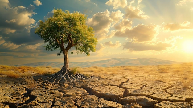 Giornata mondiale dell'ambiente concetto di prevenzione della siccità