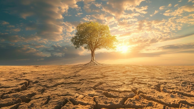 Giornata mondiale dell'ambiente concetto di prevenzione della siccità