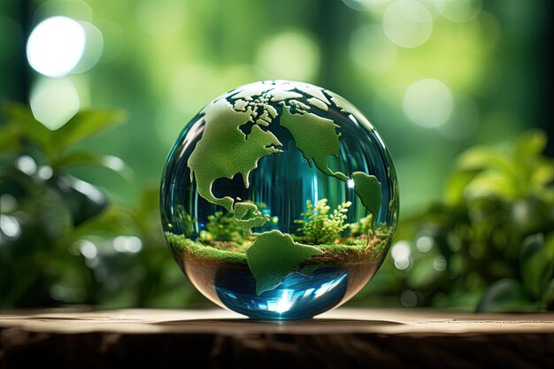 Giornata mondiale dell'ozono Giornata internazionale per la protezione dello strato di ozono Proteggere l'ambiente salvare l'ecologia la distruzione della natura La terra nelle mani dell'uomo