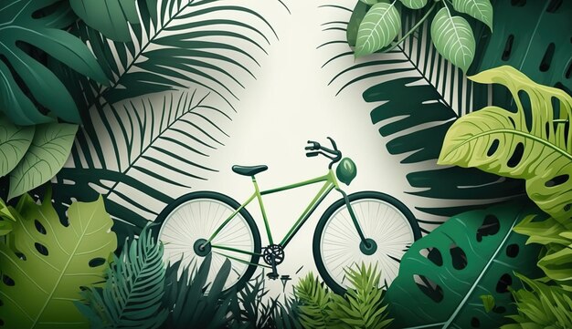 Giornata mondiale della bicicletta Go Green Save Environmentx9