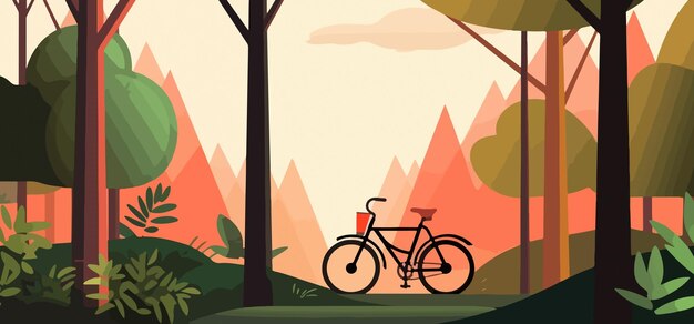 Giornata mondiale della bicicletta nell'illustrazione piatta creativa