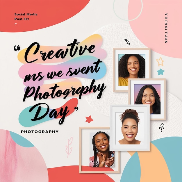Giornata mondiale della fotografia con la macchina fotografica