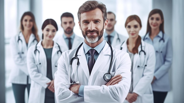 Giornata nazionale del medico Gruppo di persone sanitarie Generativo ai