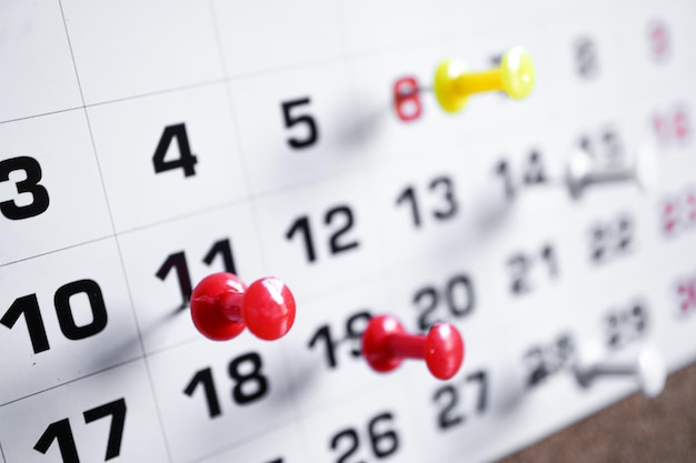 giorni del mese nel calendario, forniture per ufficio