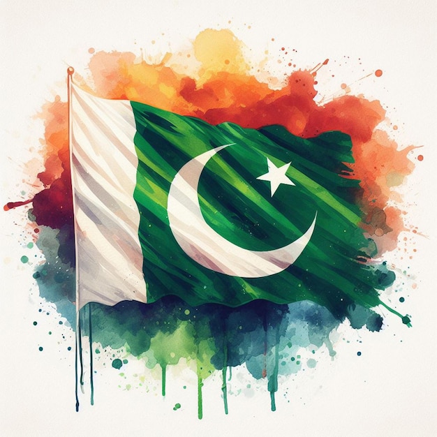 Giorno dell'indipendenza del Pakistan 1947 Bandiera del Pakistan