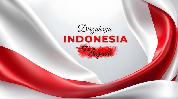 Giorno dell'indipendenza dell'Indonesia per banner o modello di post sui social media