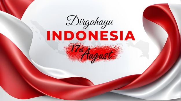 Giorno dell'indipendenza dell'Indonesia per banner o modello di post sui social media