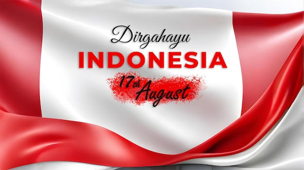 Giorno dell'indipendenza dell'Indonesia per banner o modello di post sui social media