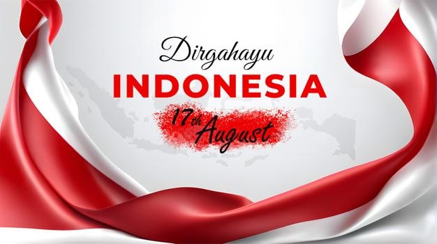 Giorno dell'indipendenza dell'Indonesia per banner o modello di post sui social media