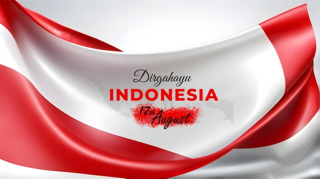 Giorno dell'indipendenza dell'Indonesia per banner o modello di post sui social media