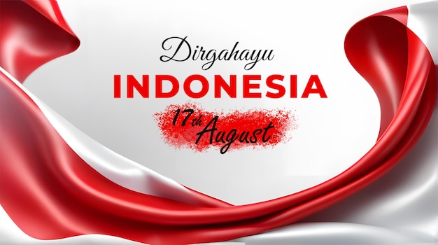 Giorno dell'indipendenza dell'Indonesia per banner o modello di post sui social media
