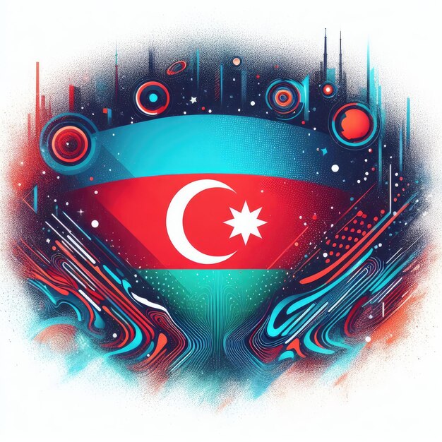 Giorno della Costituzione dell'Azerbaigian bandiera della Giornata dell'Indipendenza