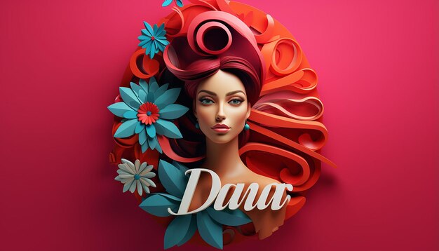 giorno della donna imprenditore logo 3d