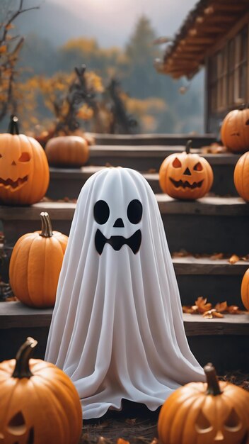 Giorno di Halloween fantasma carino