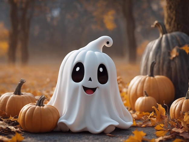 Giorno di Halloween fantasma carino