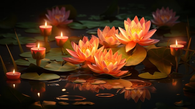 Giorno di Loi Krathong 28 novembre AI generativa