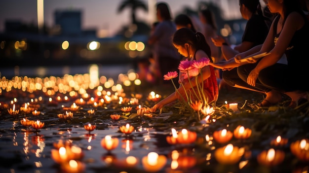 Giorno di Loi Krathong 28 novembre AI generativa