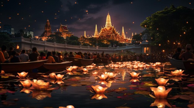 Giorno di Loi Krathong 28 novembre AI generativa