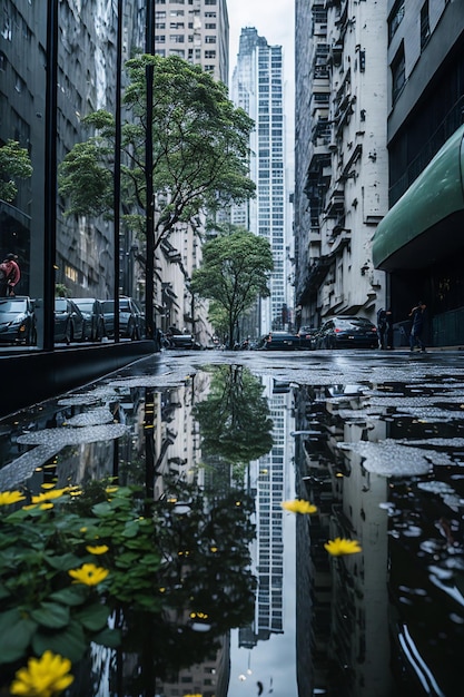 giorno di pioggia urbano