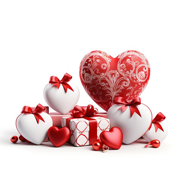 Giorno di San Valentino Celebrazione romantica Coppia innamorata Scambia regali e crea ricordi felici con spirito