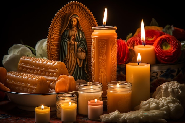 Giorno messicano dei morti dia de los muertos Cimitero dei ricordi