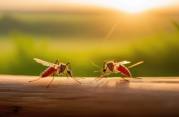 Giorno mondiale della malaria Giorno mondiale delle zanzare Zanzare da vicino Parassita di zanzare infetti Mosquito Bite Febbre gialla Leishmaniosi Foresta pluviale paludosa