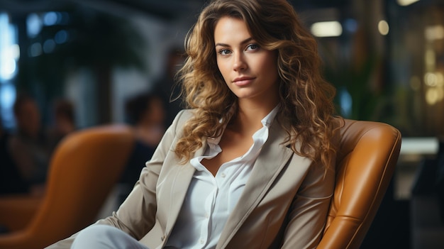 giovane bella donna bionda in abiti eleganti