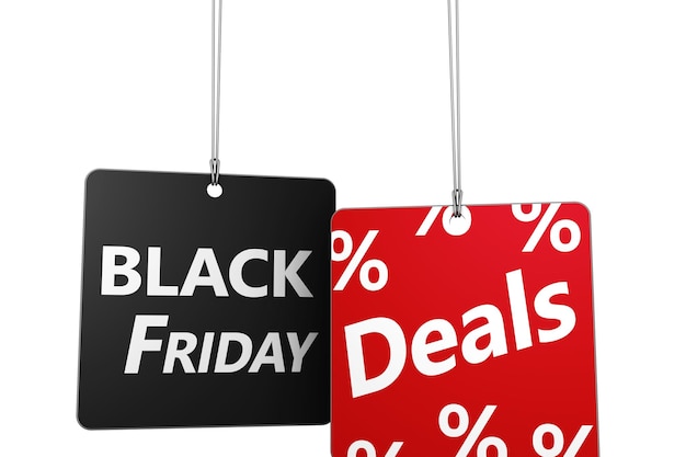 Giovane donna che compra online il Black Friday
