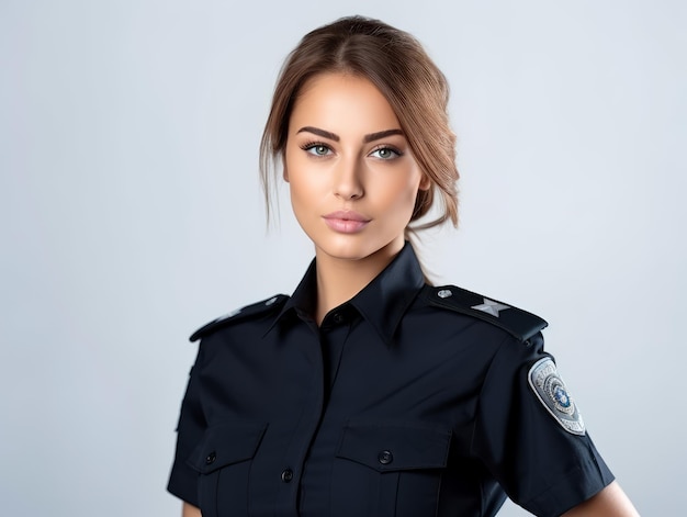 Giovane donna della polizia