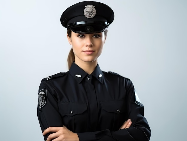 Giovane donna della polizia