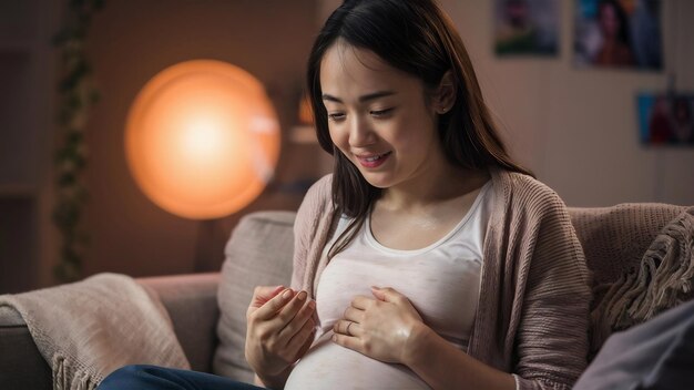 Giovane donna incinta con tossicosi nel primo trimestre