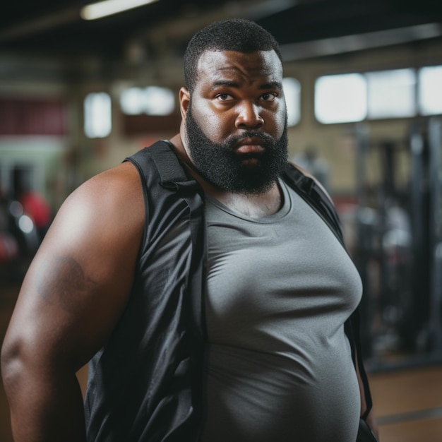 Giovani adulti determinati si concentrano su un'intensa routine di fitness all'interno