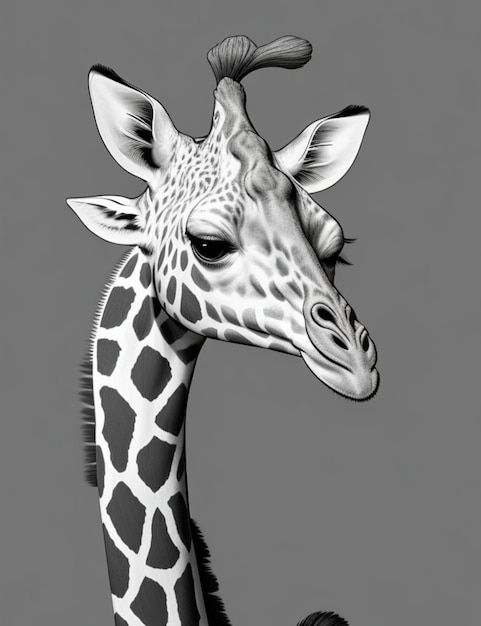 giraffa dipinta