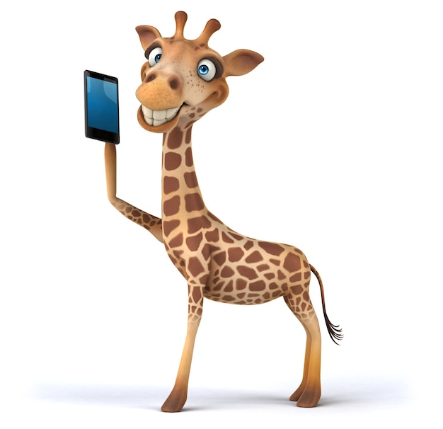 Giraffa divertente