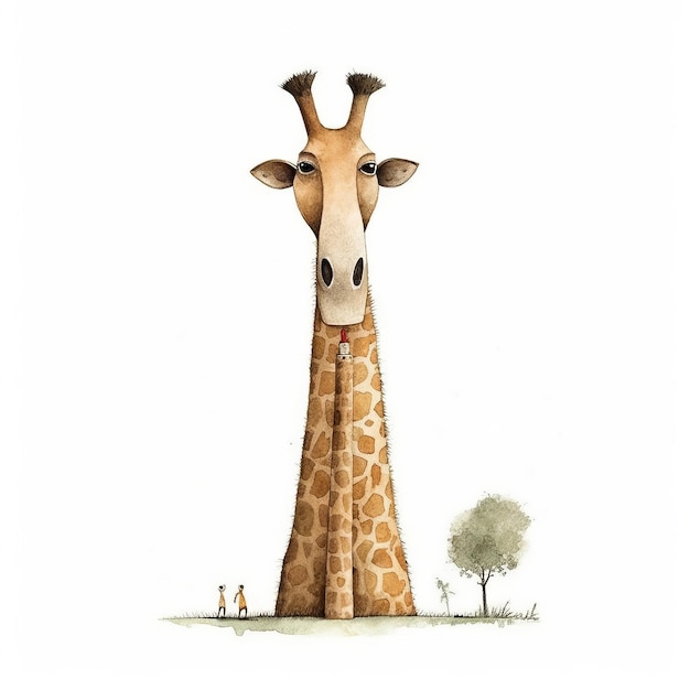 Giraffe Art di Jon Klassen con Snicker Emoji
