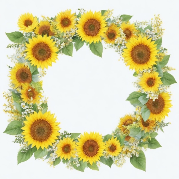 girasole_borderfloral_frame