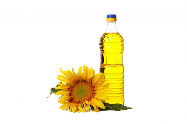 Girasole e olio isolati