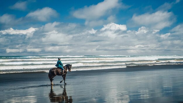 Giro a cavallo sulla spiaggia