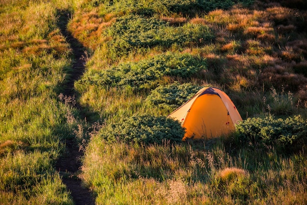 Gita in montagna in tenda