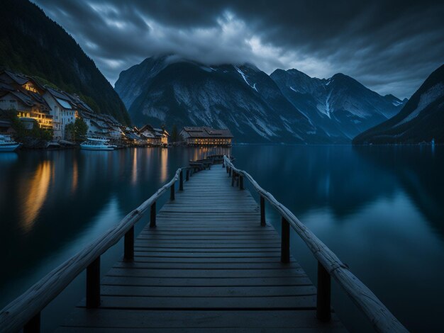 Giungla e lago di montagna