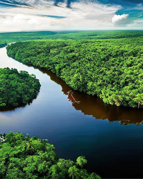 Giungla tropicale del Rio delle Amazzoni